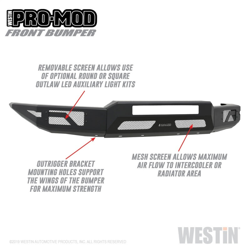 Westin 15-20 Chevrolet Colorado Pro-Mod Front Bumper - eliteracefab.com