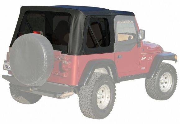 Rampage 1997-2006 Jeep Wrangler(TJ) OEM Replacement Top - Black Diamond - eliteracefab.com