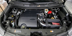 Spectre 11-19 Ford Explorer V6-3.5L F/I Air Intake Kit - Polished Aluminum w/Red Filter - eliteracefab.com