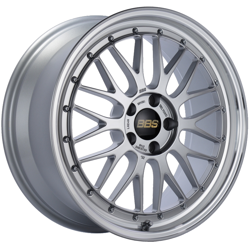 BBS LM 19x8.5 5x112 ET48 Diamond Silver Center Diamond Cut Lip Wheel -82mm PFS/Clip Required - eliteracefab.com