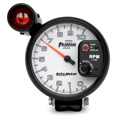 Autometer 5 inch Pedestal Mount 10000 RPM Shift-Lite Tachometer 7599
