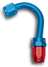 Load image into Gallery viewer, Russell Performance -6 AN Red/Blue 150 Degree Full Flow Swivel Hose End (With 1in Radius)