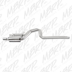 MBRP 11-14 Ford Mustang GT 5.0L Dual Split Rear Street Version T409 3in Cat Back Exhaust System - eliteracefab.com