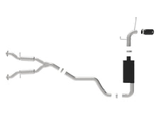 Load image into Gallery viewer, aFe Large Bore HD 3in 304 SS Cat-Back Exhaust w/ Black Tips 14-19 Jeep Grand Cherokee (WK2) V6-3.6L - eliteracefab.com