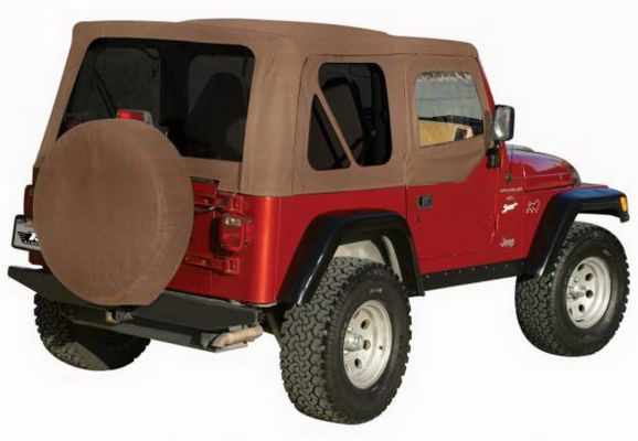 Rampage 1997-2006 Jeep Wrangler(TJ) OEM Replacement Top - Spice Denim - eliteracefab.com