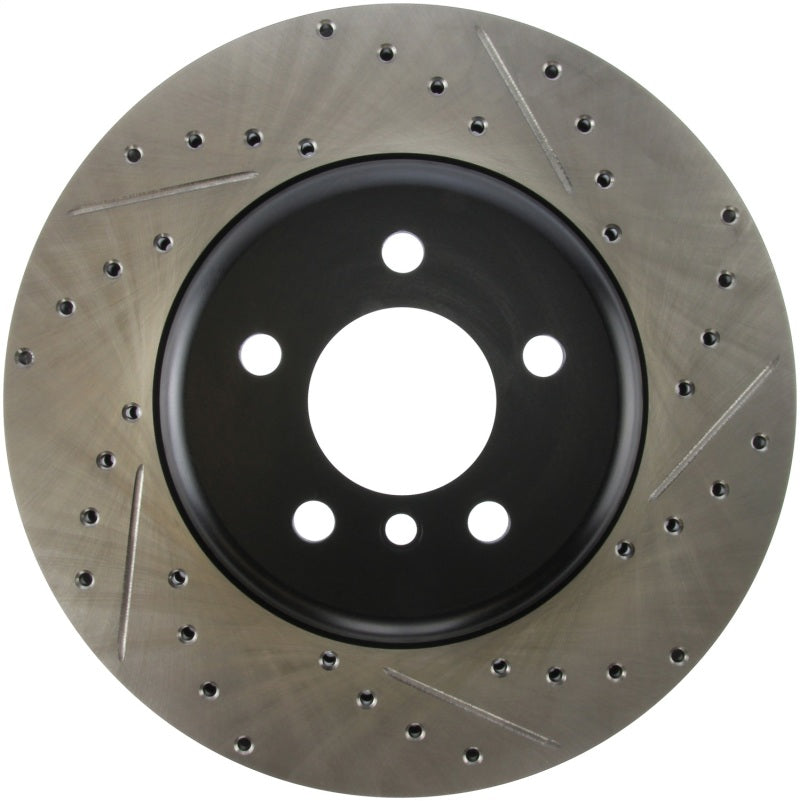 STOPTECH 2011-2013 BMW 535I / 2012-2016 BMW 640I SLOTTED & DRILLED FRONT LEFT BRAKE ROTOR, 127.34124L - eliteracefab.com