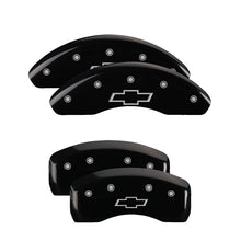 Load image into Gallery viewer, MGP 4 Caliper Covers Engraved Front &amp; Rear MGP Black finish silver ch MGP