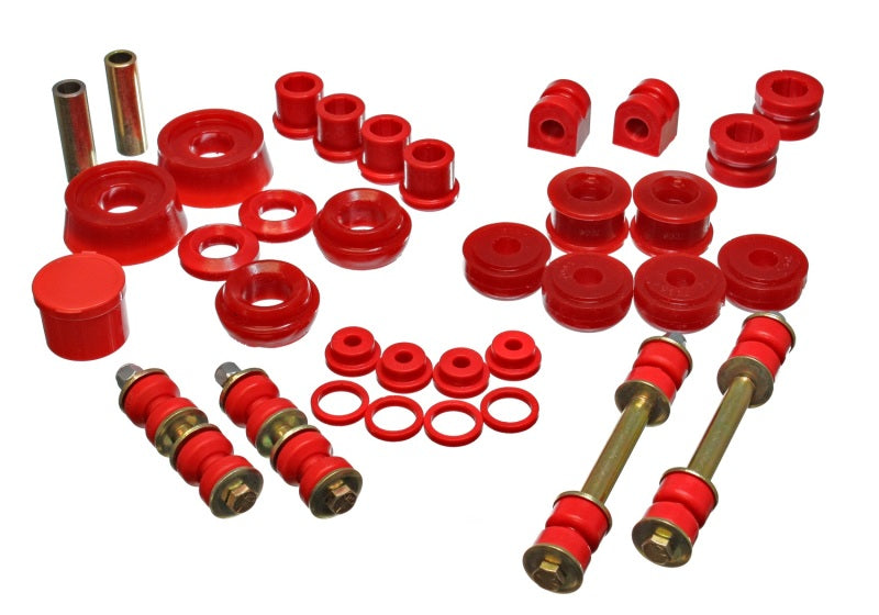 Energy Suspension 03-05 Dodge SRT-4 FWD Red Hyper-flex Master Bushing Set - eliteracefab.com