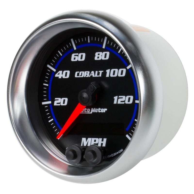 Autometer Cobalt 3-3/8in 0-140MPH In-Dash Electronic GPS Programmable Speedometer 6280