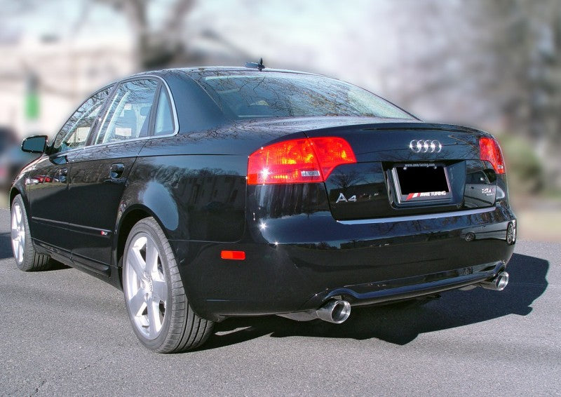 AWE Tuning Audi B7 A4 3.2L Track Edition Dual Tip Exhaust - Diamond Black Tips AWE Tuning