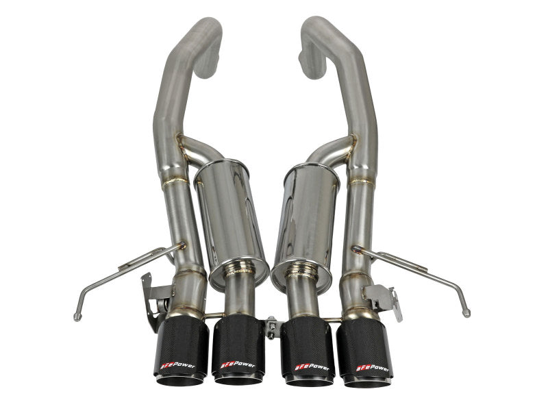 aFe MACHForce XP Axle Back 304SS Exhaust w/ Carbon Fiber Tips 15-19 Chevy Corvette Z06 aFe