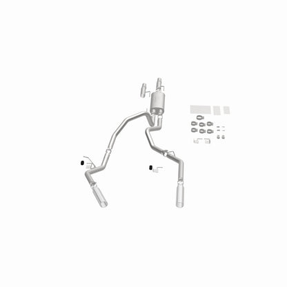 MagnaFlow 11 Ford F-150 3.7L/5.0L/6.2L SS Catback Exhaust Dual Split Rear Exit w/ 3.5in SS Tips Magnaflow