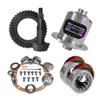 Yukon 8.6in GM 3.42 Rear Ring & Pinion Install Kit 30 Spline Positraction Axle Bearings and Seals Yukon Gear & Axle