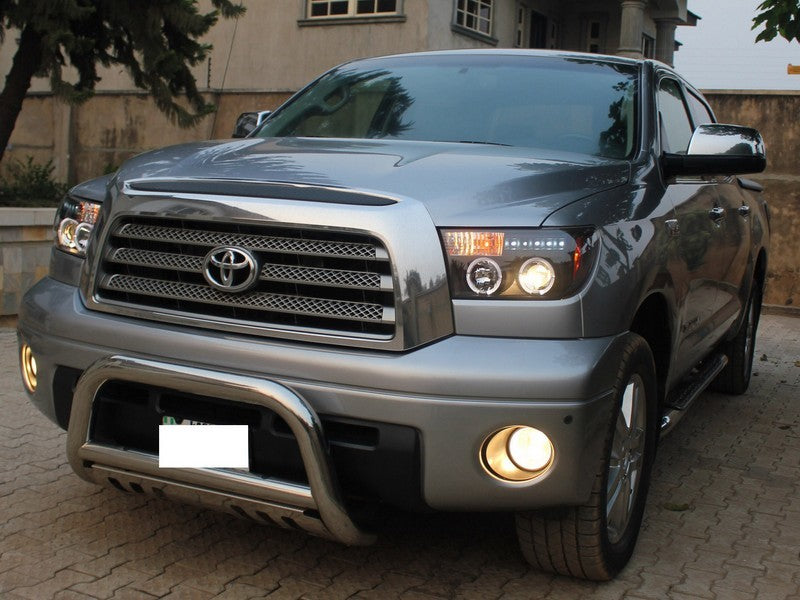 Spyder Toyota Tundra 07-133 Projector Headlights LED Halo LED Blk PRO-YD-TTU07-HL-BK - eliteracefab.com