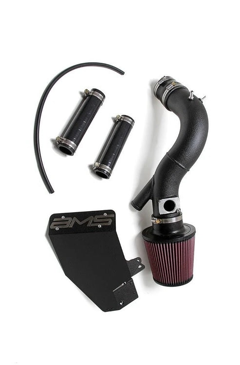 AMS Performance Intake w/Breather Bung - Black | 2008-2015 Mitsubishi EVO X - eliteracefab.com