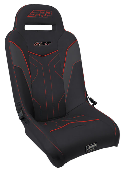 PRP Polaris RZR PRO XP/PRO R/Turbo R RST Suspension Seat- Black/Red A4101-PORXP-204