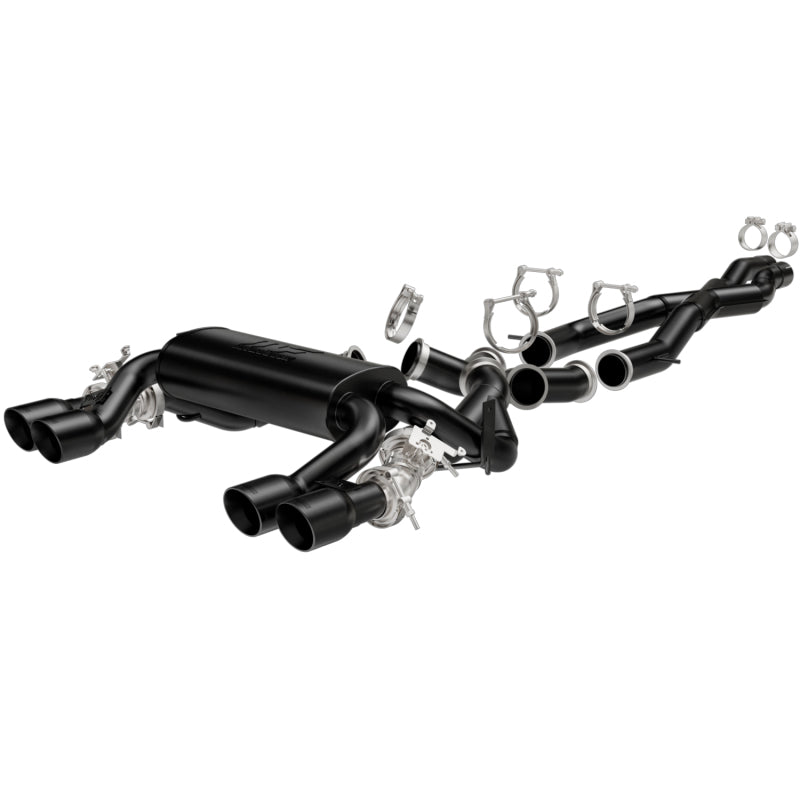 MagnaFlow 15 BMW M3/M4 L6 3.0L SS Cat-Back Perf. Sport Quad Split Rear Exit Exht - 3.5in Black Tips Magnaflow