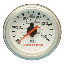 Load image into Gallery viewer, Firestone Replacement Single Pressure Gauge - White Face (For PN 2225 / 2229 / 2196) (WR17609181) - eliteracefab.com