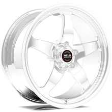 Load image into Gallery viewer, Weld S71 17x10.5 / 5x120mm BP / 7.7in. BS Polished Wheel (High Pad) - Black Single Beadlock