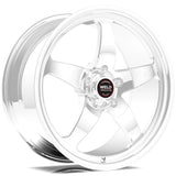 Weld S71 17x10.5 / 5x4.75 BP / 7.2in. BS Polished Wheel (High Pad) - Black Single Beadlock MT