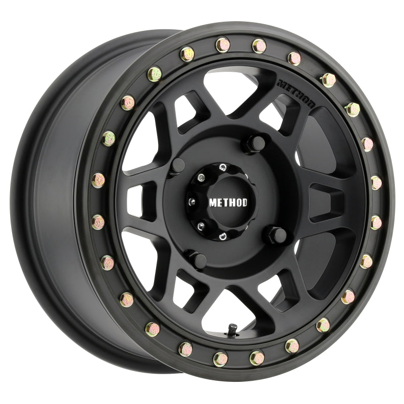 Method MR405 UTV Beadlock 15x7 4+3/+13mm Offset 4x136 106mm CB Matte Black w/BH-H24100 Wheel - eliteracefab.com