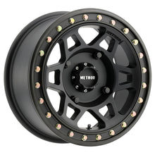 Load image into Gallery viewer, Method MR405 UTV Beadlock 15x7 5+2/+38mm Offset 4x156 132mm CB Matte Black w/BH-H24100 Wheel - eliteracefab.com