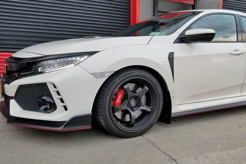 Rally Armor 17-18 Honda Civic Type R (Type R Only) UR Black Mud Flap w/ Dark Grey Logo - eliteracefab.com