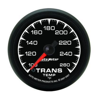 Autometer ES 52.4mm Full Sweep Electronic 100-260 Degree F Transmission Temprature Gauge 5957