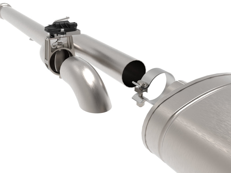 aFe Gemini XV 3in 304 SS Cat-Back Exhaust w/ Cutout 14-19 GM Trucks 4.3L/5.3L w/ Black Tips aFe