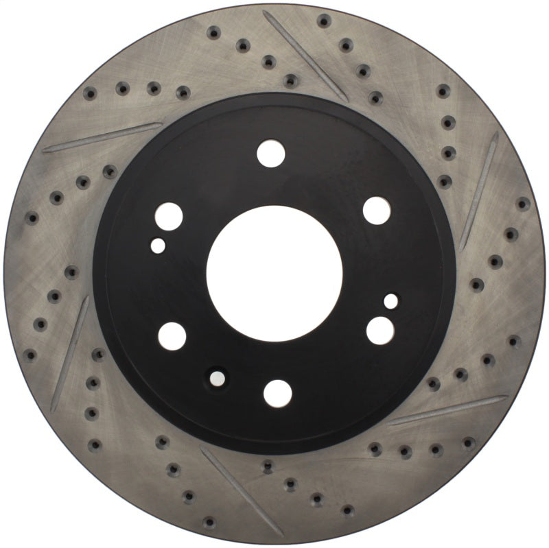 STOPTECH 05-10 GMC SIERRA 1500 (W REAR DRUM) / 07-09 GMC YUKON FRONT RIGHT SLOTTED & DRILLED ROTOR, 127.66057R - eliteracefab.com