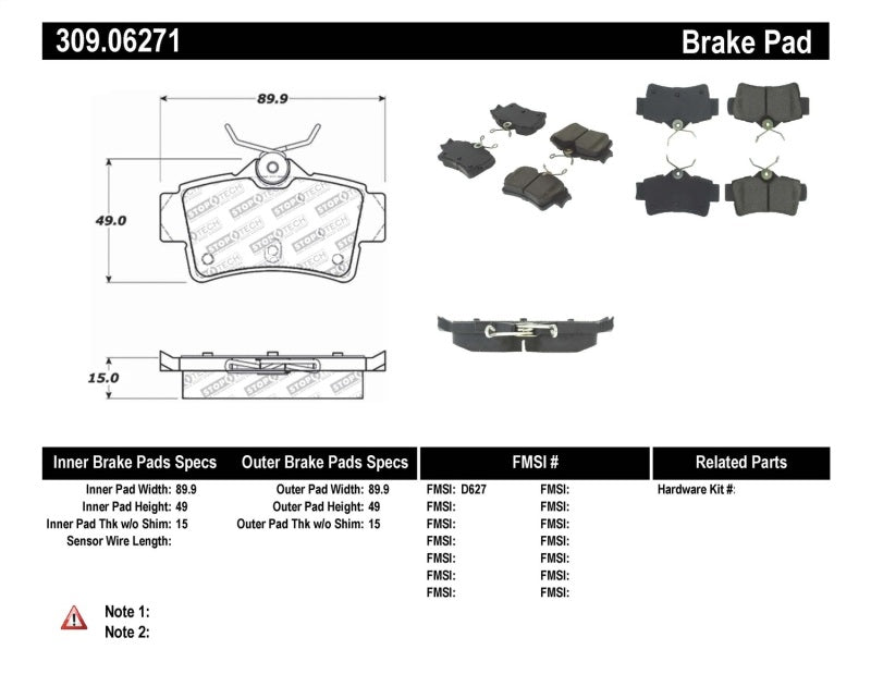 StopTech Performance Brake Pads - eliteracefab.com