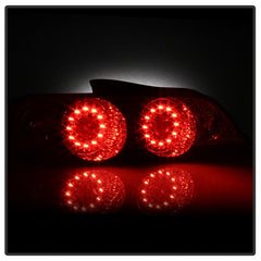 Spyder Acura RSX 02-04 LED Tail Lights Red Clear ALT-YD-ARSX02-LED-RC - eliteracefab.com
