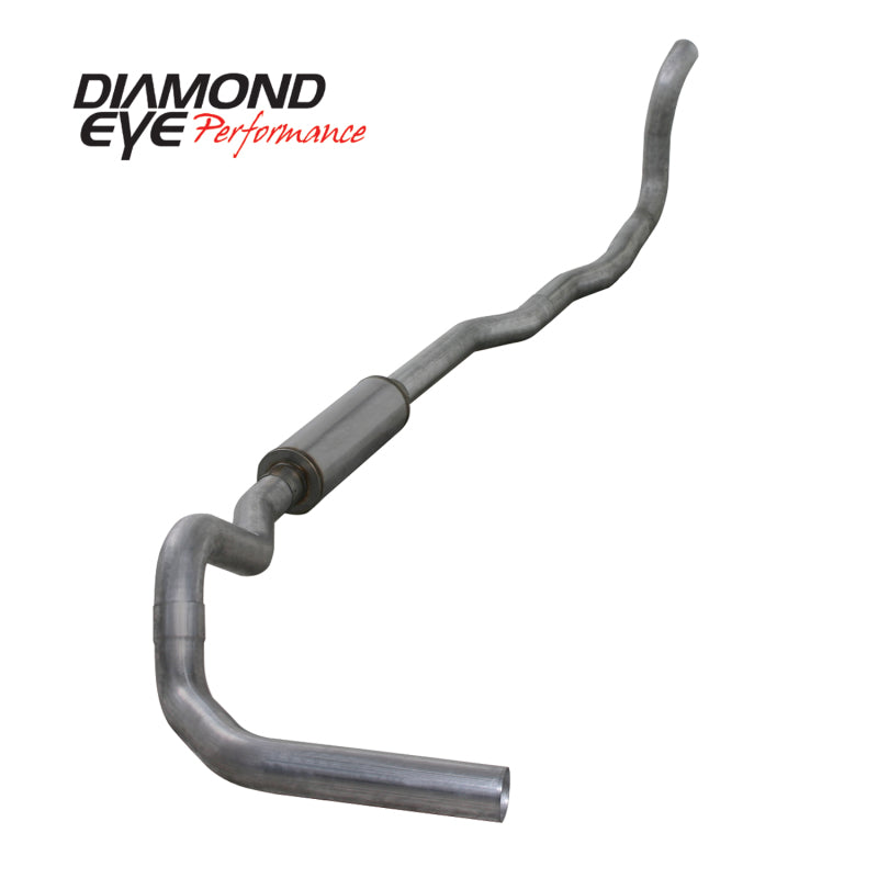 DIAMOND EYE 4" ALUMINIZED TURBO BACK EXHAUST 89-93 5.9L DODGE CUMMINS 4WD K4211A - Diamond Eye Muffler - eliteracefab.com