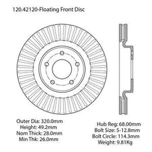 Load image into Gallery viewer, CENTRIC 13-15 NISSAN PATHFINDER FRONT PERFORMANCE ROTOR, 120.42120 - eliteracefab.com