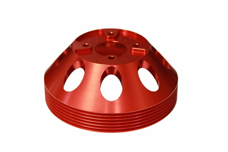 Torque Solution Lightweight Water Pump Pulley (Red): Hyundai Genesis Coupe 3.8 2010+ Torque Solution