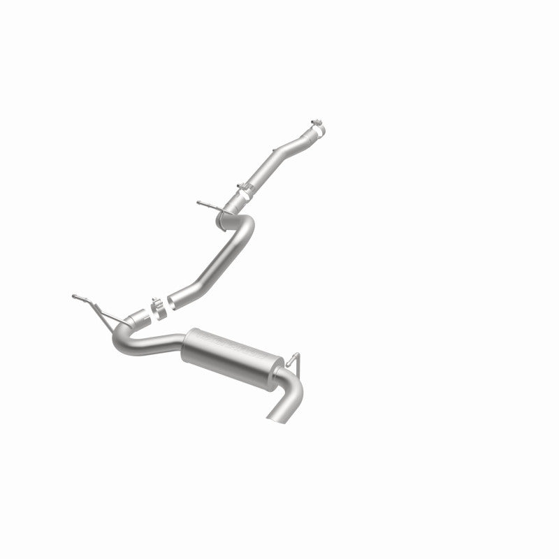 MagnaFlow 12-14 Jeep Wrangler 3.6L Single Straight Rear P/S Exit Stainless C/b Perf Exhaust-Comp Magnaflow
