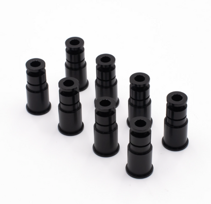 BLOX Racing 14mm Adapter Top (1in) w/Viton O-Ring & Retaining Clip (Set of 4) BLOX Racing