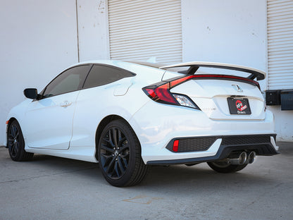 aFe Takeda 2.5in 304SS Cat-Back Exhaust System 17-20 Honda Civic SI Coupe L4-1.5L (t) - Polished Tip aFe