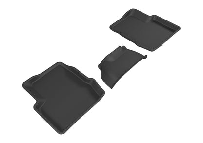 3D MAXpider L1FA00521509 2015-2019 Fiat 500X Kagu 2nd Row Floormats - Black