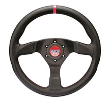 Load image into Gallery viewer, Sparco Steering Wheel R383 Champion Black Leather / Black Stitching - eliteracefab.com