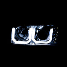 Load image into Gallery viewer, ANZO USA GMC Sierra Projector Headlights W/ U-Bar Black; 1999-2006 - eliteracefab.com