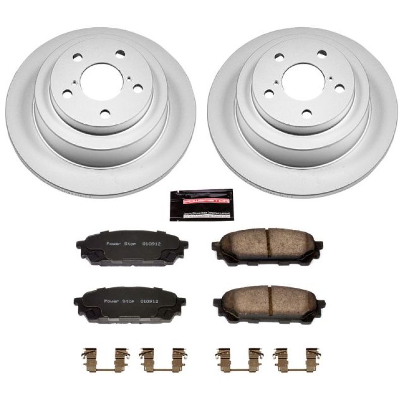 Power Stop 05-06 Saab 9-2X Rear Z17 Evolution Geomet Coated Brake Kit - eliteracefab.com