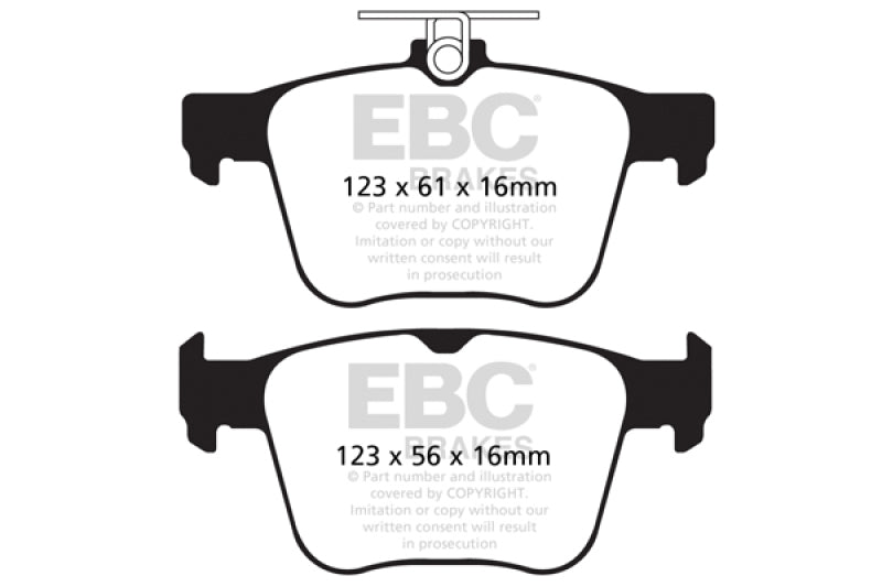 EBC 14+ Audi S3 2.0 Turbo Redstuff Rear Brake Pads - eliteracefab.com