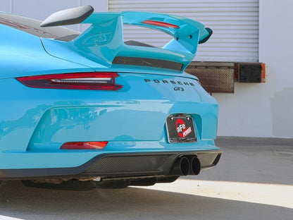 afe 14-16 Porsche 911 GT3 991.1 H6 3.8L MACH Force-Xp 304 SS Cat-Back Exhaust System w/ Black Tips aFe