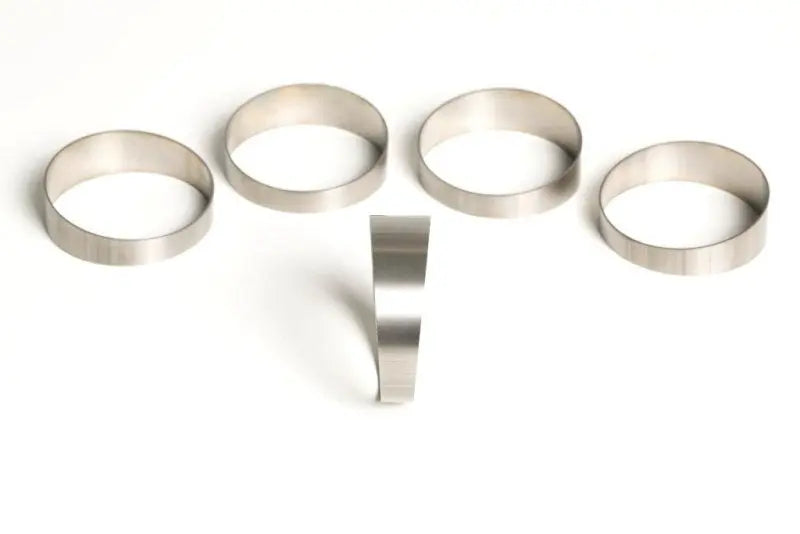 Ticon Industries 2.50in 45 Degree 1.26D/3.15in CLR Tight Radius 1mm Wall Titanium Pie Cuts - 5pk Ticon