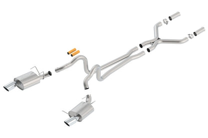 Borla 13-14 Mustang GT/Boss 302 5.0L V8 RWD Single Split Rear Exit ATAK Catback Exhaust - eliteracefab.com