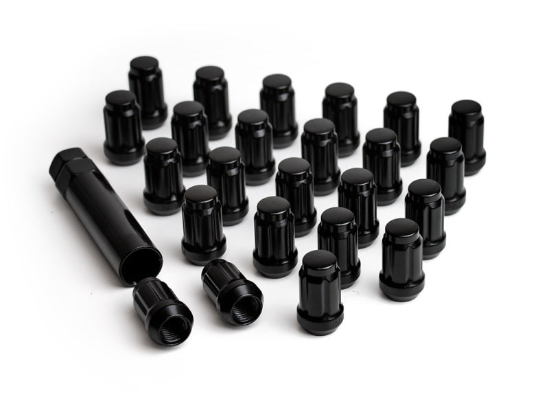 ICON Alloys Lug Nut Kit Black - 12x1.5 - 24 Lug Nuts w/ Key - eliteracefab.com