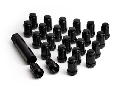 ICON Alloys Lug Nut Kit Black - 12x1.5 - 24 Lug Nuts w/ Key - eliteracefab.com
