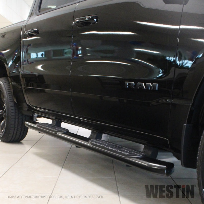 Westin 2019 Ram 1500 Crew Cab (Excl. 2019 Ram 1500 Classic) PRO TRAXX 5 Oval Nerf Step Bars - Black - eliteracefab.com