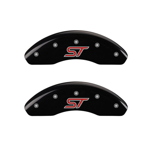 MGP 4 Caliper Covers Engraved Front & Rear ST Black finish silver ch MGP